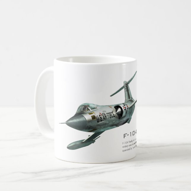 Aviation Art Mug "F-104 Starfighter" (Front Left)