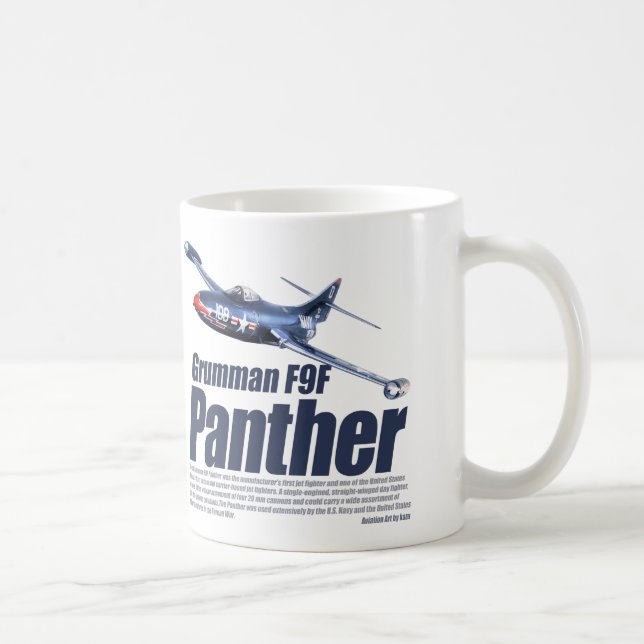 Aviation Art mug "Grumman F9F Panther" (Right)