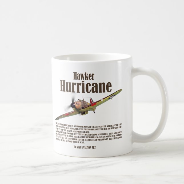 Aviation Art mug "Hawker Hurricane" (Right)