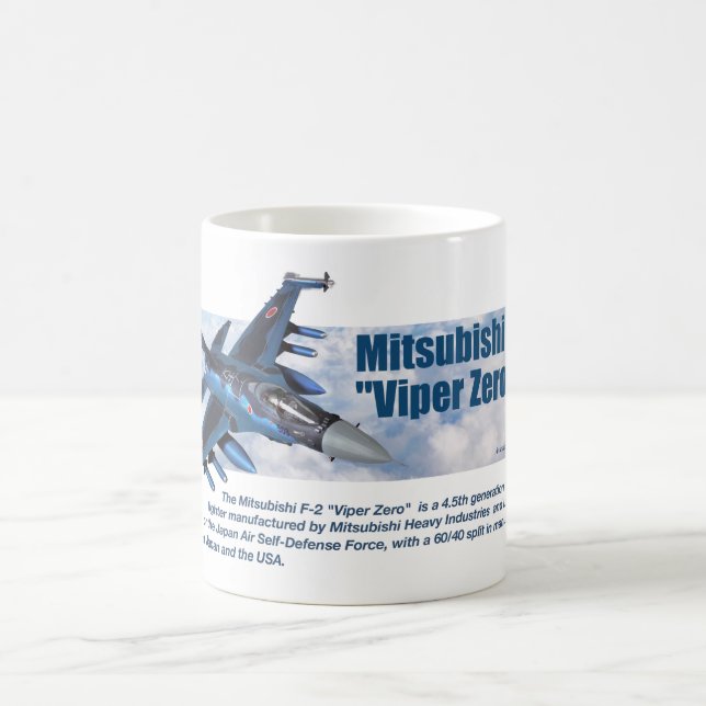 Aviation Art mug "Mitsubishi F-2 Viper Zero" (Center)