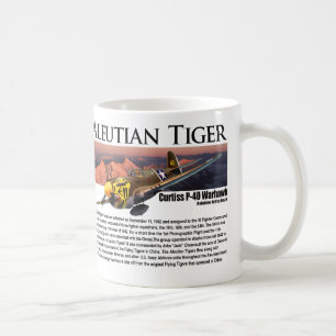 Aviation Art mug “P-40 Aleutian Tiger “