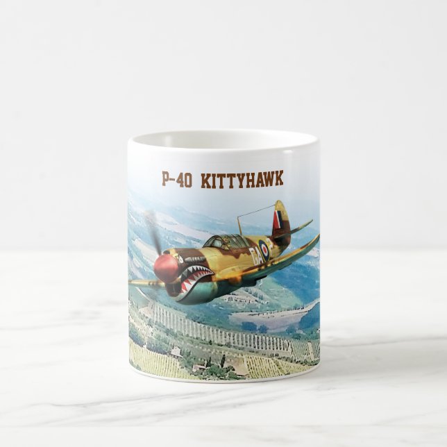 Aviation Art Mug "P-40  Kittyhawk" (Center)