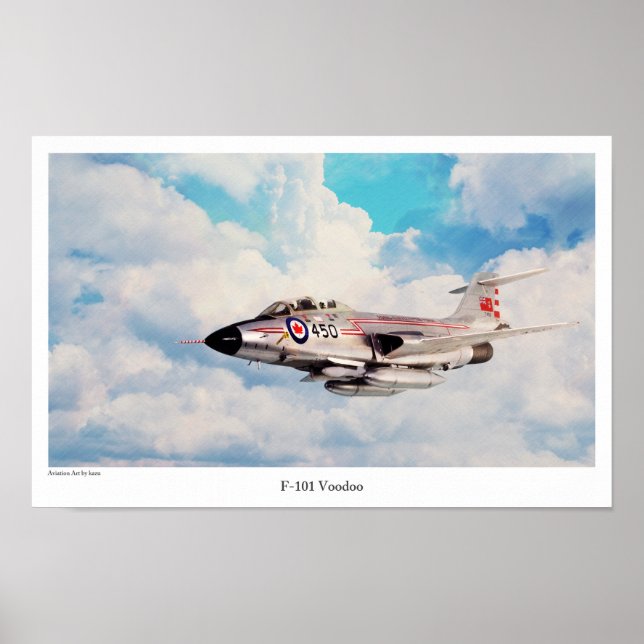 Aviation Art Poster "F-101 Voodoo" (Front)