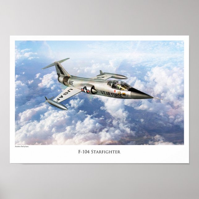 Aviation Art Poster "F-104 Starfighter" (Front)
