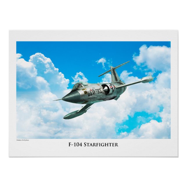 Aviation Art Poster 'F-104 Starfighter' (Front)