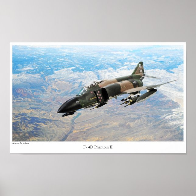 Aviation Art Poster "F-4 Phantom II" (Front)