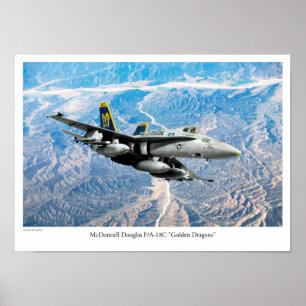 Aviation Art Poster "F/A-18 Hornet"