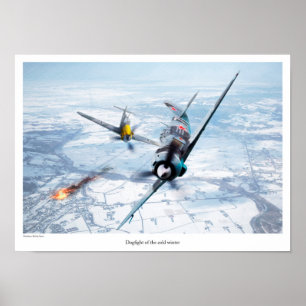 Aviation Art Poster "Lavochkin La-5"