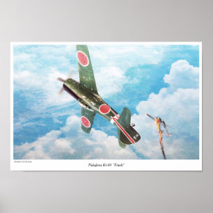 Aviation Art Poster "Nakajima Ki-84"Frank""