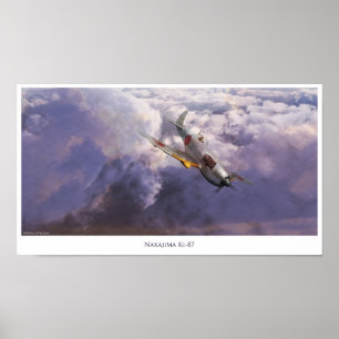 Aviation Art Poster "Nakajima Ki-87"