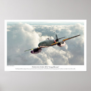 Aviation Art Poster "Nakajima Kikka"
