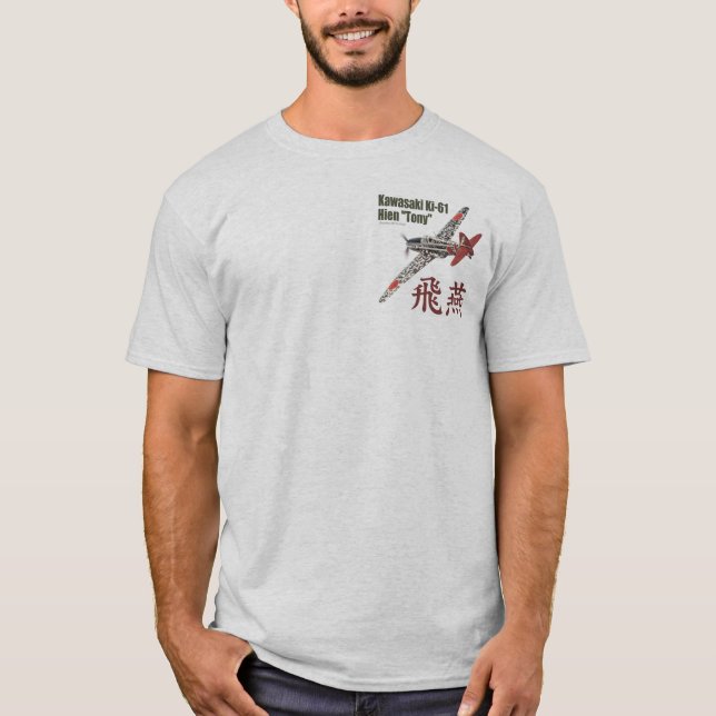 Aviation Art T-shirt “Kawasaki Ki-61 Tony" (Front)