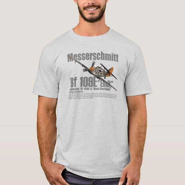 Aviation Art T-shirt "Messerschmitt Bf 109" (Front)