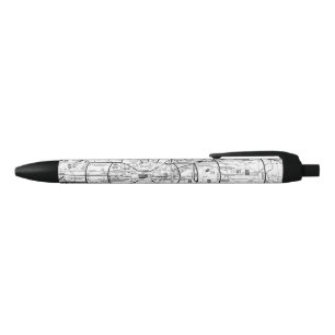 Aviation Chart Black Ink Pen