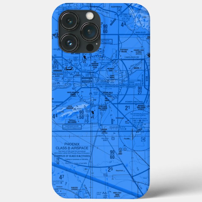 Aviation Chart Case-Mate iPhone Case (Back)