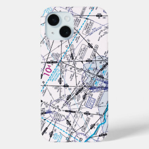 Aviation Chart iPhone 15 Case