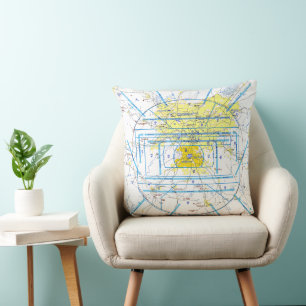 Aviation Chart Cushion