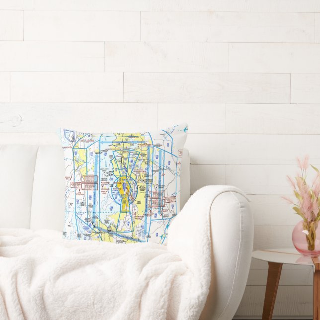 Aviation Chart Cushion (Couch)
