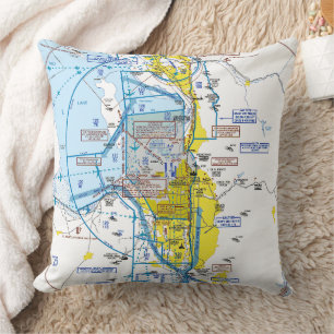 Aviation Chart Cushion