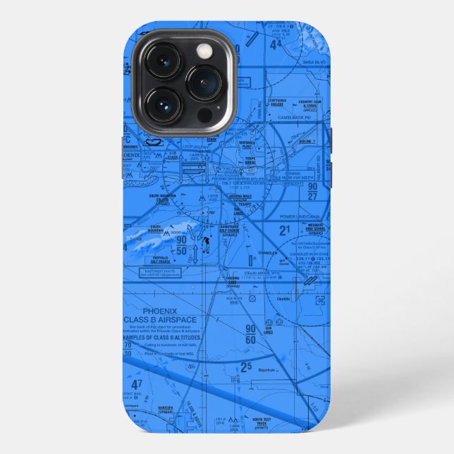 Aviation Chart iPhone Case (Back)