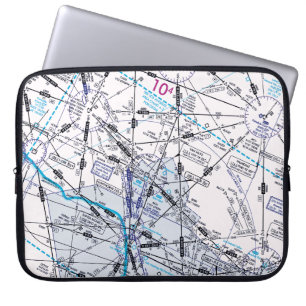 Aviation Chart Laptop Sleeve