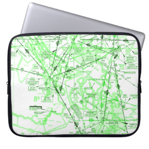 Aviation Chart Laptop Sleeve