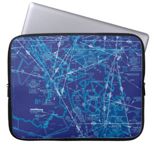 Aviation Chart Laptop Sleeve