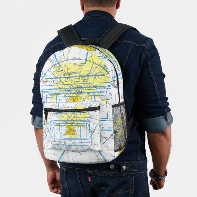 Aviation Chart Printed Backpack (Insitu (Model))