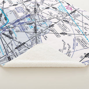 Aviation Chart Sherpa Blanket