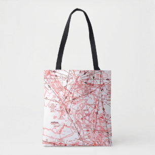 Aviation Chart Tote Bag