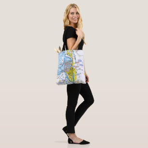 Aviation Chart Tote Bag