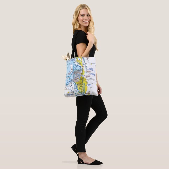 Aviation Chart Tote Bag (On Model)