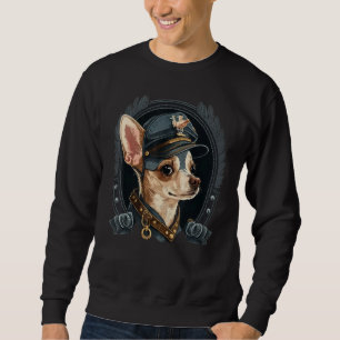 Aviation Chihuahua Dog Airplane Pilot on Chihuahua Sweatshirt