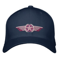 Aviation Embroidered Star Laurels Pilot Wings