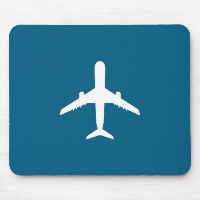 Aviation Geek Airplane Pilot Dad Mouse Pad (Front)