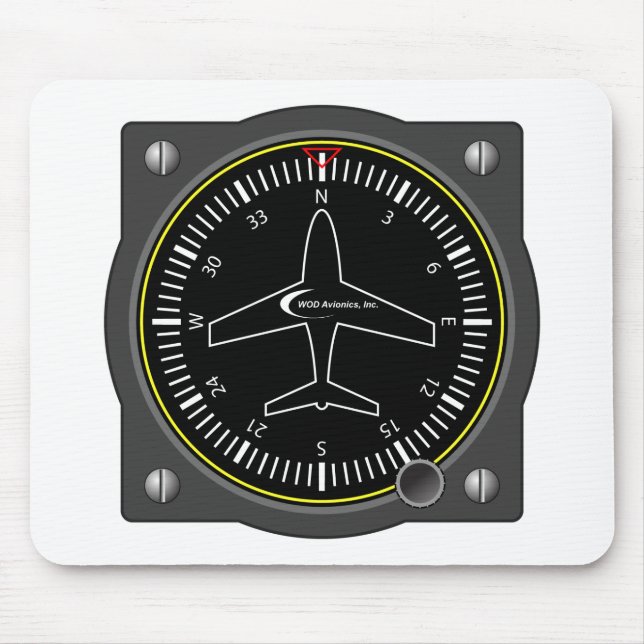 Aviation Heading Gauge Mouse Pad (Front)