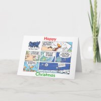 Aviation Humour Cartoon Christmas Card