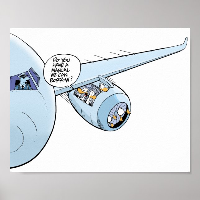 Aviation Humour Cartoon Poster (Front)