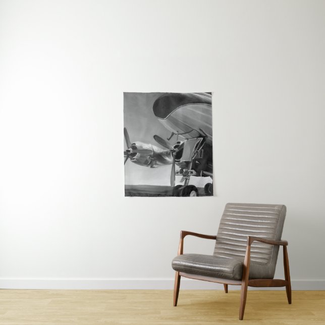 Aviation Icon Tapestry (In Situ)