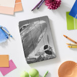 Aviation Icon: Up-Close View iPad Pro Cover<br><div class="desc">Aviation Icon I by Ethan Harper. Features a black-and-white image of a plane up-close.</div>
