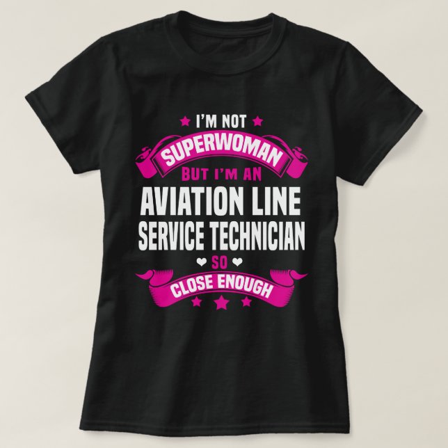 Aviation Line Service Technician T-Shirt (Design Front)