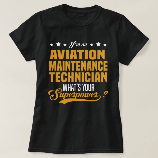 Aviation Maintenance Technician T-Shirt (Design Front)