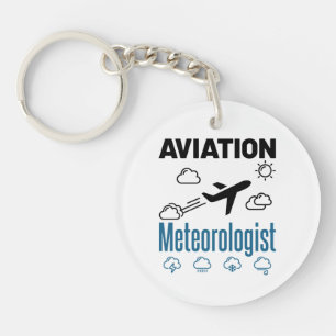 Aviation Meteorologist Meteorology Key Ring