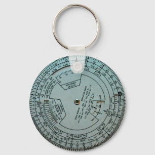 Aviation Navigation Computer Key Ring