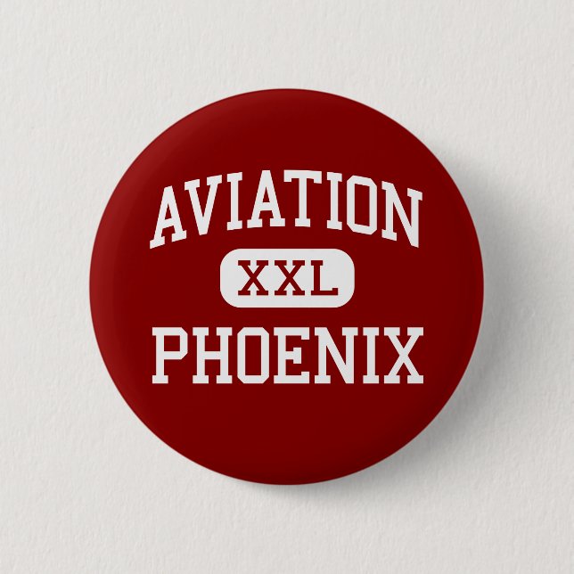 Aviation - Phoenix - High - Seattle Washington 6 Cm Round Badge (Front)
