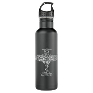 Aviation Phonetic Alphabet Flying Pilot Gift  710 Ml Water Bottle