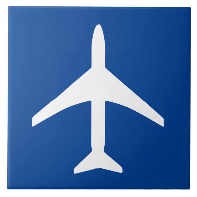 Aviation Plane Aeroplane Pilot Flying Tile (Front)