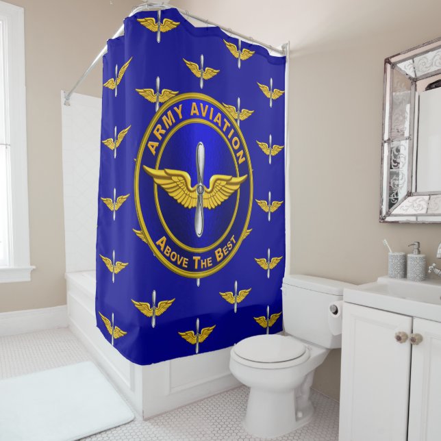 Aviation Shower Curtain (In Situ)