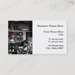 Aviation Specialist Cockpit Business Cards