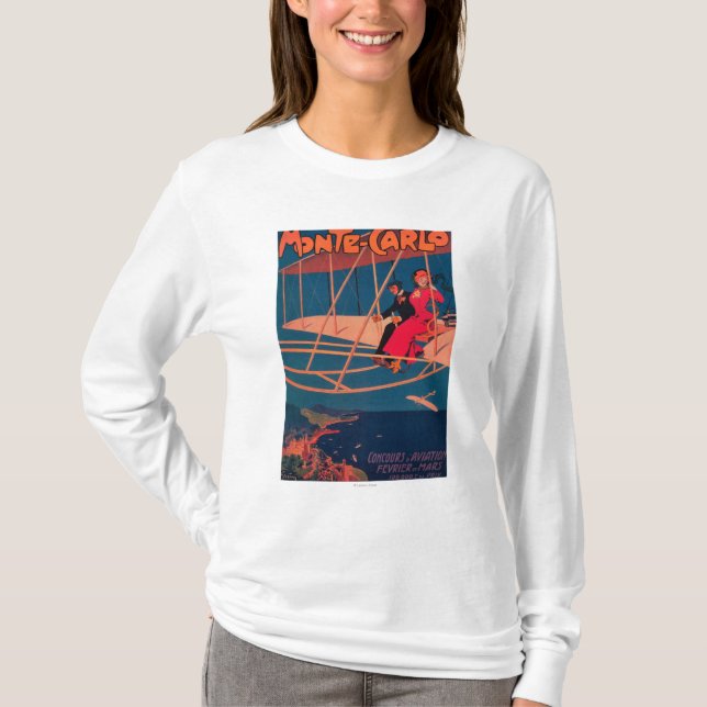 Aviation Sporting Poster T-Shirt (Front)